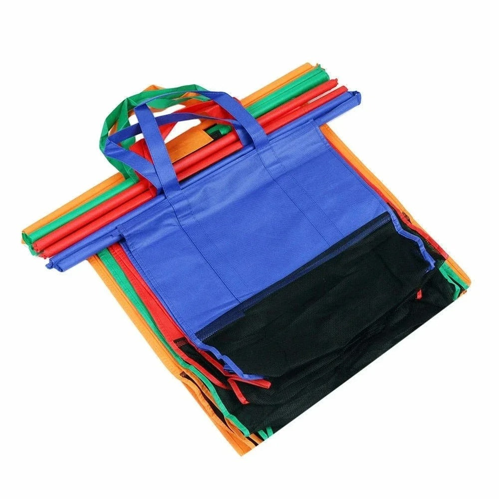 Foldable Reusable Grocery Trolley Bags (Set of 4)