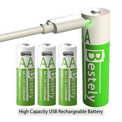USB-C Rechargeable Lithium Batteries
