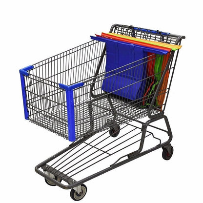 Foldable Reusable Grocery Trolley Bags (Set of 4)